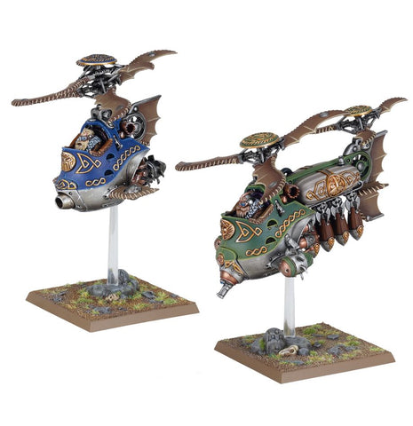 Dit is een afbeelding van het miniatuur Gyrocopters & Gyrobombers - Dwarfen Mountain Holds voor het spel Warhammer, te koop bij Tabletop Miniature Wargames spellenwinkel Speldorado in delft