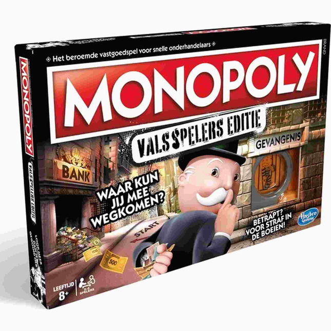 Dit is een foto van het spel Monopoly - Valsspelers Editie te koop bij Speldorado Spellenwinkel Delft