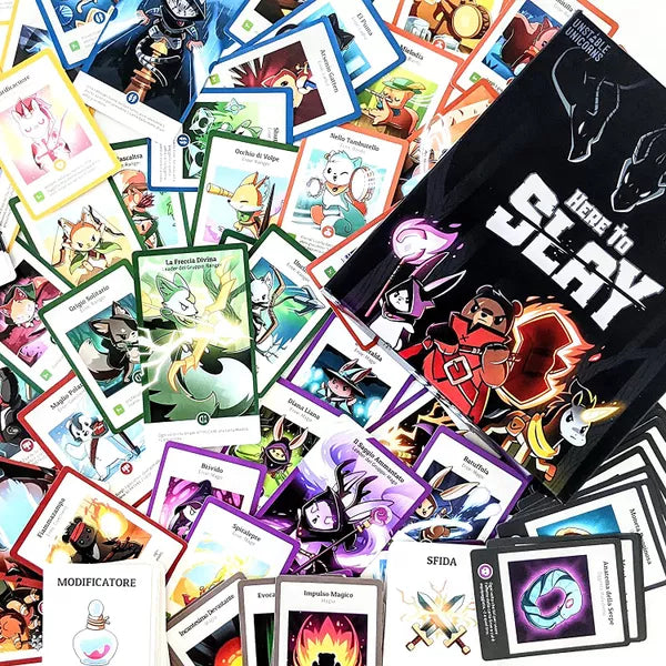 Dit is een foto van het spel Here to Slay EN te koop bij Speldorado Spellenwinkel Delft