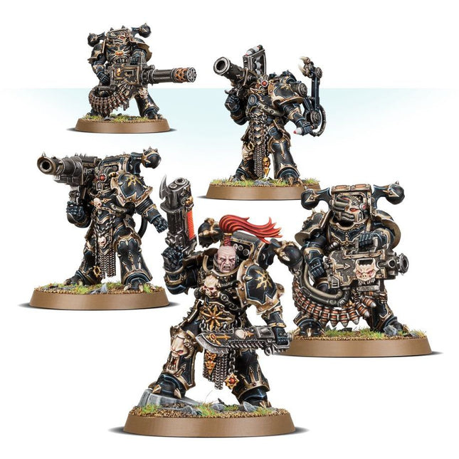 Dit is een afbeelding van het miniatuur Havocs - Chaos Space Marines voor het spel Warhammer, te koop bij Tabletop Miniature Wargames spellenwinkel Speldorado in delft