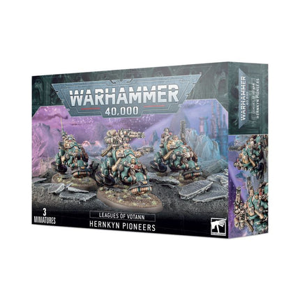 Dit is een afbeelding van het miniatuur Hernkyn Pioneers - Leagues of Votann voor het spel Warhammer, te koop bij Tabletop Miniature Wargames spellenwinkel Speldorado in delft