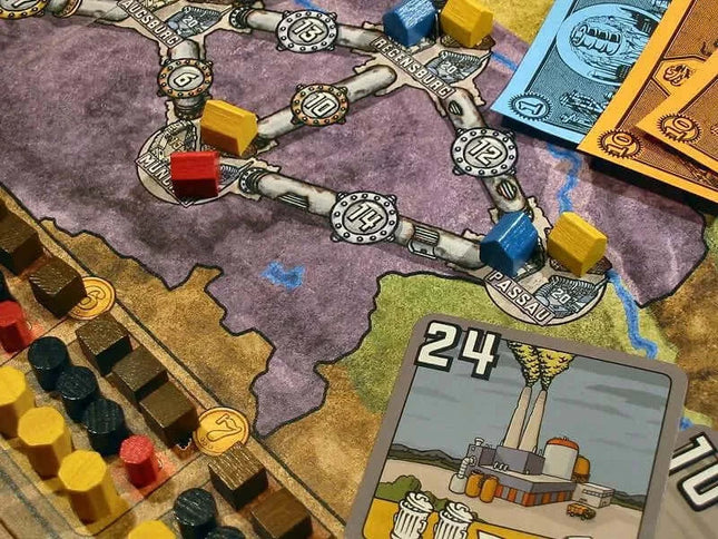 Dit is een foto van het spel Power Grid Recharged (2nd Edition) - EN te koop bij Speldorado Spellenwinkel Delft