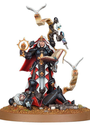 Dit is een afbeelding van het miniatuur Hospitaller - Adepta Sororitas voor het spel Warhammer, te koop bij Tabletop Miniature Wargames spellenwinkel Speldorado in delft
