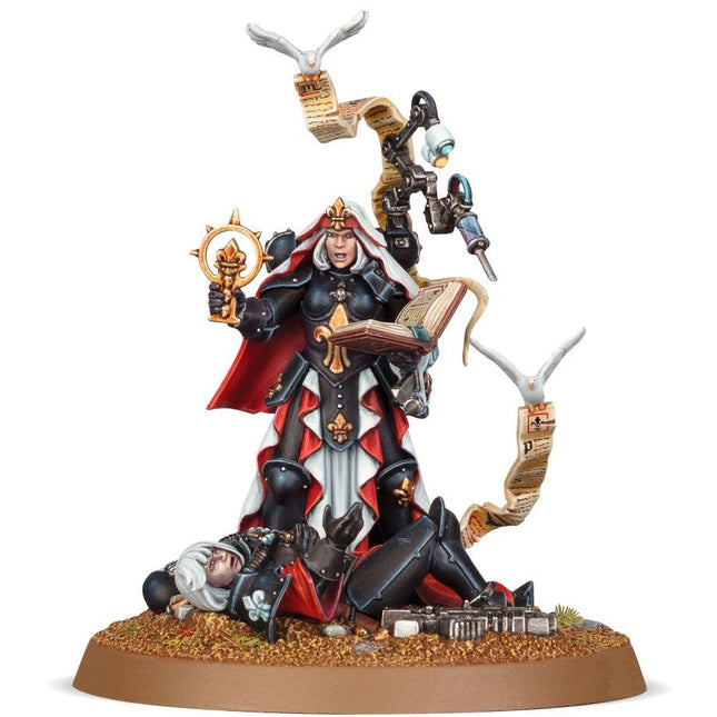 Dit is een afbeelding van het miniatuur Hospitaller - Adepta Sororitas voor het spel Warhammer, te koop bij Tabletop Miniature Wargames spellenwinkel Speldorado in delft