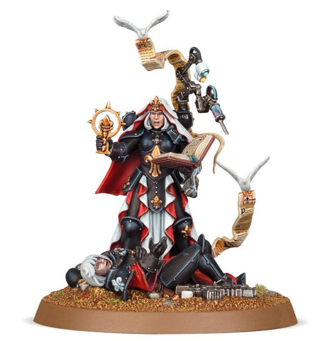 Dit is een afbeelding van het miniatuur Hospitaller - Adepta Sororitas voor het spel Warhammer, te koop bij Tabletop Miniature Wargames spellenwinkel Speldorado in delft