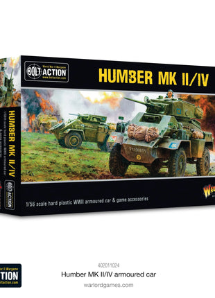 Humber MK II/IV Armoured Car voor Bolt Action - engelsen vehicle schaal 1:58 miniatuur