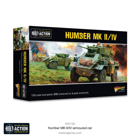 Humber MK II/IV Armoured Car voor Bolt Action - engelsen vehicle schaal 1:58 miniatuur