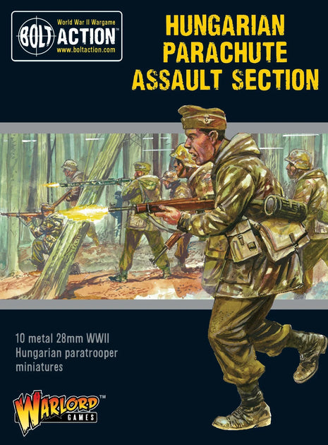 Hungarian Parachute Assault Section voor Bolt Action - hongaren infantry schaal 1:58 miniatuur