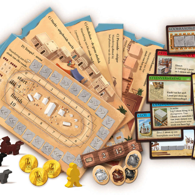 Dit is een foto van het spel Imhotep Een Nieuwe Dynastie te koop bij Speldorado Spellenwinkel Delft