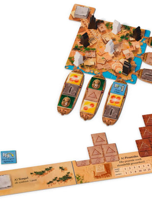 Dit is een foto van het spel Imhotep Het Duel te koop bij Speldorado Spellenwinkel Delft