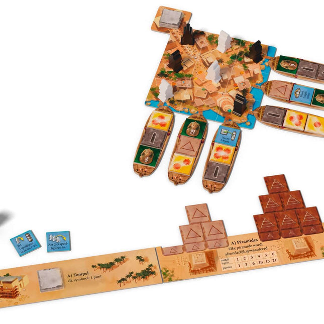 Dit is een foto van het spel Imhotep Het Duel te koop bij Speldorado Spellenwinkel Delft
