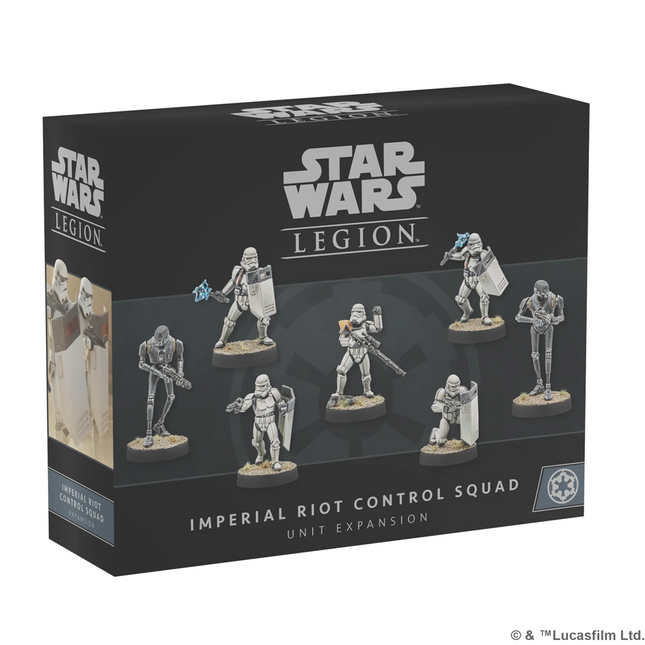 Dit is een foto van het spel Star Wars Legion Imperial Riot Control Squad Unit te koop bij Speldorado Spellenwinkel Delft