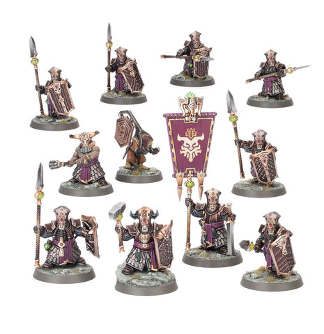 Dit is een afbeelding van het miniatuur Infernal Cohort - Helsmiths Of Hashut voor het spel Warhammer, te koop bij Tabletop Miniature Wargames spellenwinkel Speldorado in delft