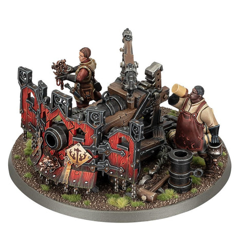 Dit is een afbeelding van het miniatuur Ironweld Great Cannon - Cities of Sigmar voor het spel Warhammer, te koop bij Tabletop Miniature Wargames spellenwinkel Speldorado in delft