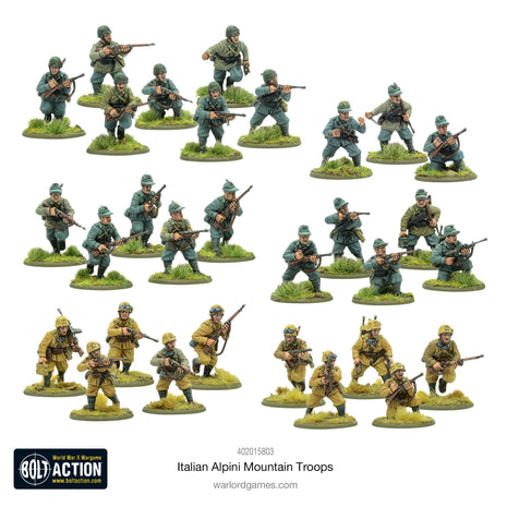 Dit is een foto van het spel Italian Alpini Mountain Troops te koop bij Speldorado Spellenwinkel Delft