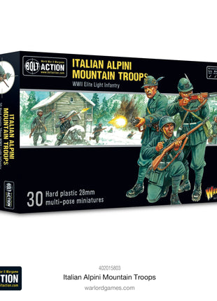 Italian Alpini Mountain Troops voor Bolt Action - italianen infantry schaal 1:58 miniatuur