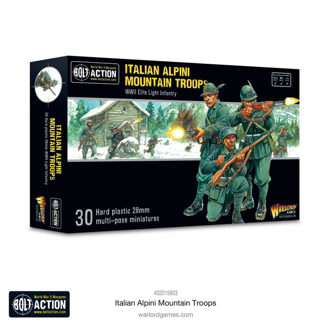 Dit is een foto van het spel Italian Alpini Mountain Troops te koop bij Speldorado Spellenwinkel Delft