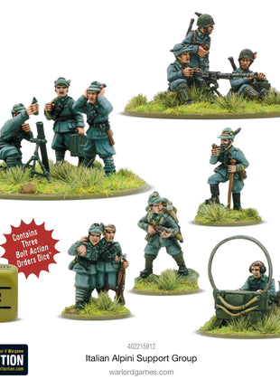 Dit is een foto van het spel Italian Alpini Support Group te koop bij Speldorado Spellenwinkel Delft