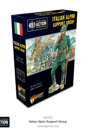 Italian Alpini Support Group voor Bolt Action - italianen infantry schaal 1:58 miniatuur