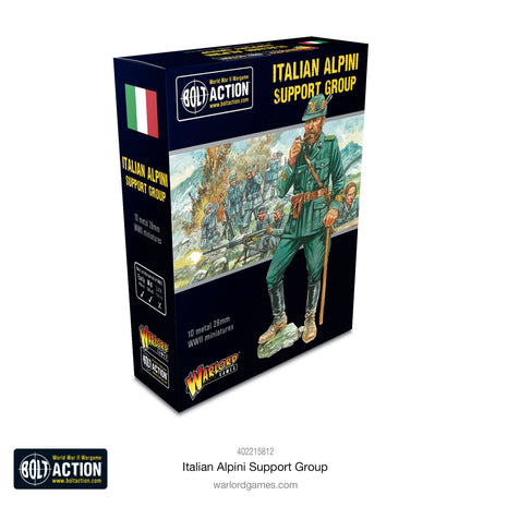 Italian Alpini Support Group voor Bolt Action - italianen infantry schaal 1:58 miniatuur