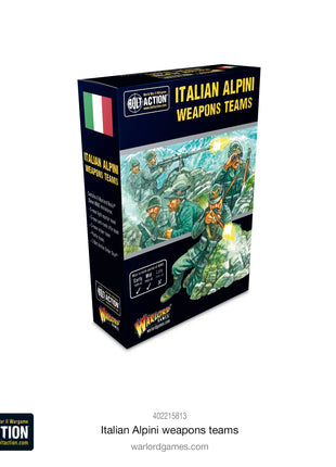 Italian Alpini Weapons Teams voor Bolt Action - italianen infantry schaal 1:58 miniatuur