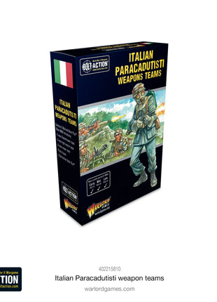Italian Paracadutisti Weapons Teams voor Bolt Action - italianen infantry schaal 1:58 miniatuur