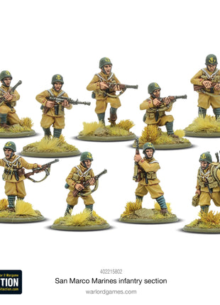 Dit is een foto van het spel Italian San Marco Marines Infantry Section te koop bij Speldorado Spellenwinkel Delft