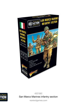 Italian San Marco Marines Infantry Section voor Bolt Action - italianen infantry schaal 1:58 miniatuur