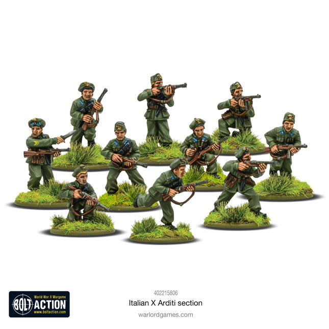 Dit is een foto van het spel Italian X Arditi Section te koop bij Speldorado Spellenwinkel Delft