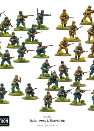 Dit is een foto van het spel Italian Army & Blackshirts te koop bij Speldorado Spellenwinkel Delft