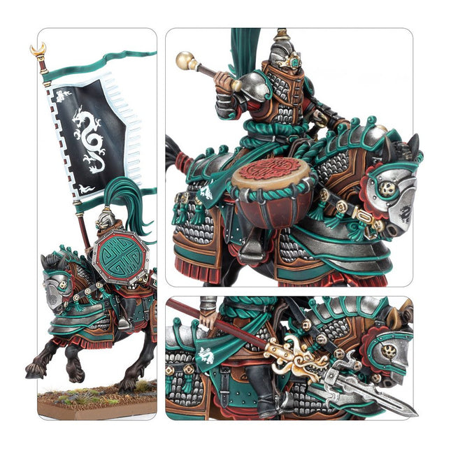 Gedetailleerde Cathay Jade Lancers cavalerie-eenheid tabletop wargame