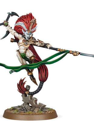 Dit is een afbeelding van het miniatuur Jain Zar - Aeldari voor het spel Warhammer, te koop bij Tabletop Miniature Wargames spellenwinkel Speldorado in delft