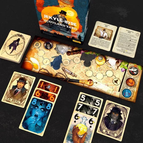 Dit is een foto van het spel Jekyll & Hyde VS Scotland Yard FR-NL te koop bij Speldorado Spellenwinkel Delft