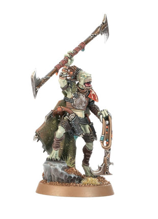 Dit is een afbeelding van het miniatuur Kroot War Shaper - Tau Empire voor het spel Warhammer, te koop bij Tabletop Miniature Wargames spellenwinkel Speldorado in delft