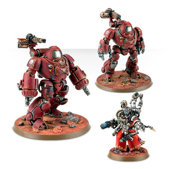 Dit is een afbeelding van het miniatuur Kastelan Robots - Adeptus Mechanicus voor het spel Warhammer, te koop bij Tabletop Miniature Wargames spellenwinkel Speldorado in delft