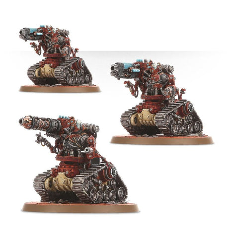 Dit is een afbeelding van het miniatuur Kataphron Battle Servitors - Adeptus Mechanicus voor het spel Warhammer, te koop bij Tabletop Miniature Wargames spellenwinkel Speldorado in delft