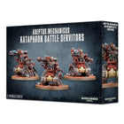 Dit is een afbeelding van het miniatuur Kataphron Battle Servitors - Adeptus Mechanicus voor het spel Warhammer, te koop bij Tabletop Miniature Wargames spellenwinkel Speldorado in delft