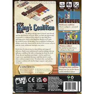 Dit is een foto van het spel Kings Coalition te koop bij Speldorado Spellenwinkel Delft