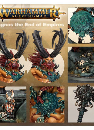 Dit is een afbeelding van het miniatuur Kragnos The End Of Empires - Gloomspite Gitz voor het spel Warhammer, te koop bij Tabletop Miniature Wargames spellenwinkel Speldorado in delft