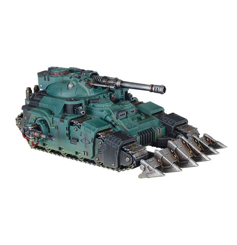 Dit is een afbeelding van het miniatuur Kratos Heavy Assault Tank - Adeptus Astartes voor het spel Warhammer, te koop bij Tabletop Miniature Wargames spellenwinkel Speldorado in delft