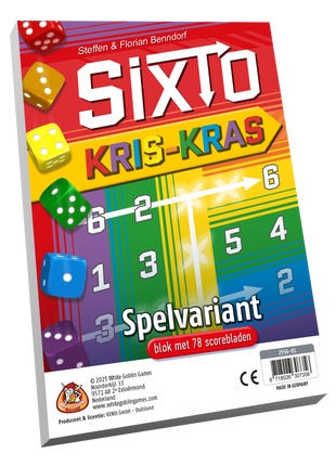 Sixto: Kriskras – gezellig dobbelspel – 1 tot 6 spelers