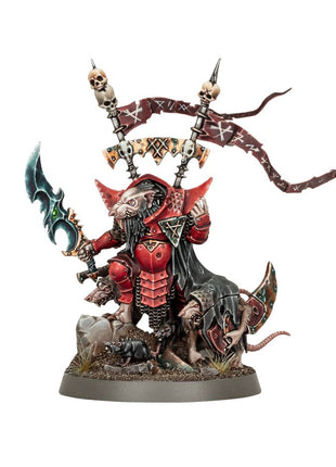 Dit is een afbeelding van het miniatuur Krittok Foulblade - Skaven voor het spel Warhammer, te koop bij Tabletop Miniature Wargames spellenwinkel Speldorado in delft