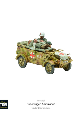 Kuebelwagen Ambulance voor Bolt Action - duitsers vehicle schaal 1:58 miniatuur