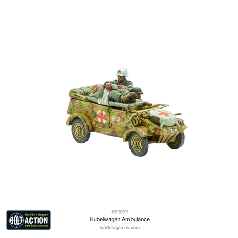 Kuebelwagen Ambulance voor Bolt Action - duitsers vehicle schaal 1:58 miniatuur