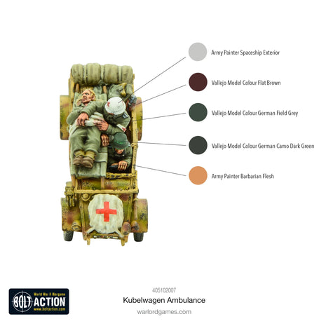 Dit is een foto van het spel Kuebelwagen Ambulance te koop bij Speldorado Spellenwinkel Delft