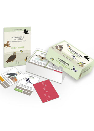 Kwartetten met Vogels - Vier de vogels! – gezellig kaartspel – 2 tot 4 spelers