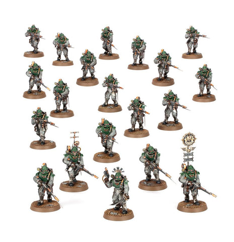 Dit is een afbeelding van het miniatuur solar Auxilia Lasrifle Section - Solar Auxilia voor het spel Warhammer, te koop bij Tabletop Miniature Wargames spellenwinkel Speldorado in delft