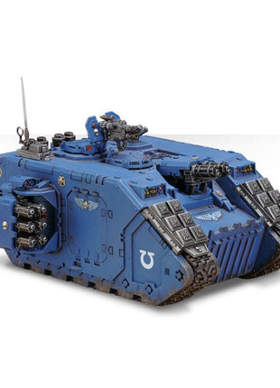 Dit is een afbeelding van het miniatuur Land Raider Crusader/Redeemer - Space Marines voor het spel Warhammer, te koop bij Tabletop Miniature Wargames spellenwinkel Speldorado in delft