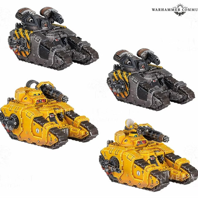 Dit is een foto van het spel Sicaran Arcus/Punisher Squadron - Adeptus Astartes te koop bij Speldorado Spellenwinkel Delft