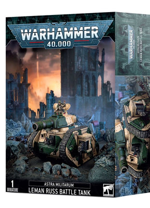 Dit is een afbeelding van het miniatuur Leman Russ Battle Tank - Astra Militarum voor het spel Warhammer, te koop bij Tabletop Miniature Wargames spellenwinkel Speldorado in delft